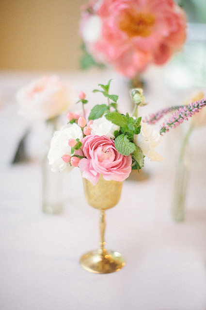 Romantic wedding florals
