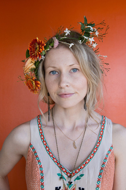 Midcentury modern flower crown