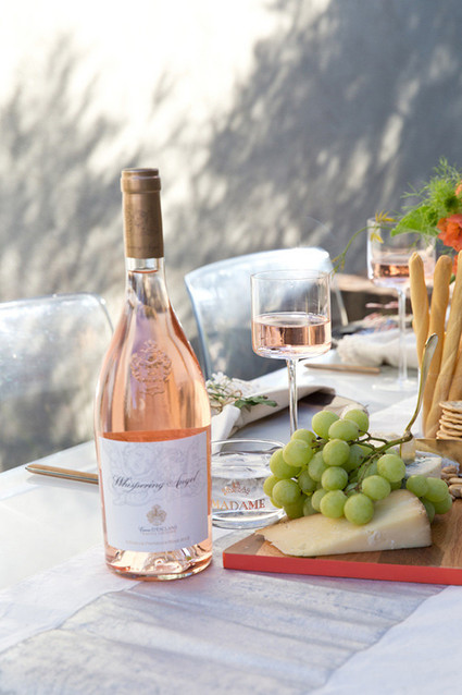 Rose and cheese plate set up