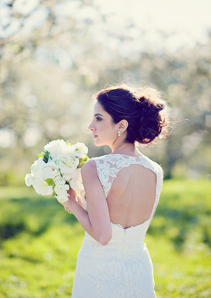 Spring bridal hairstyle