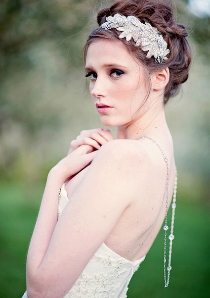 Bride hairpiece and hairstyle