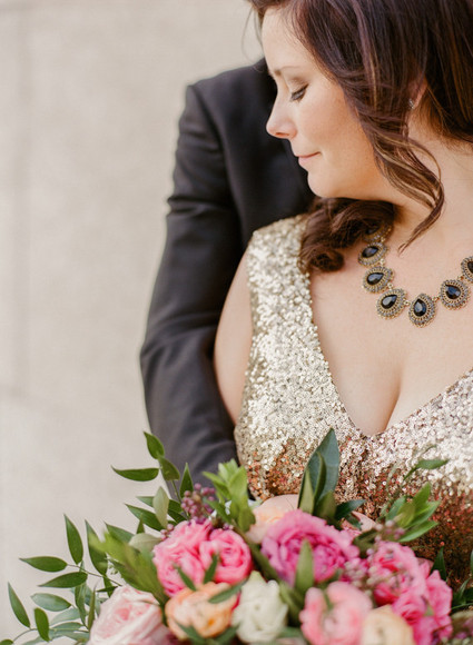 Gold bridal accessories