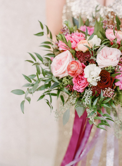 Pink and red bouquet