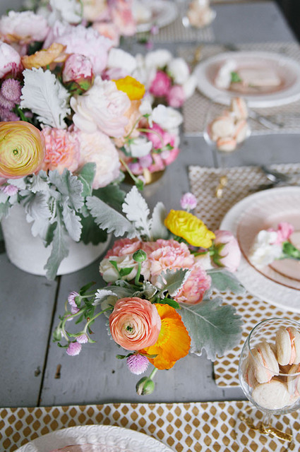 Pink and orange Mother's Day flowers Inspiration