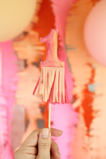 Number 1 cake topper