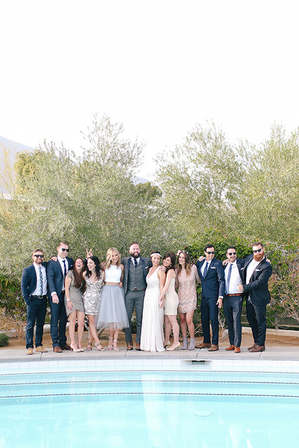 Sparkling bridesmaid dress