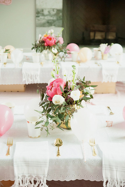 Peony tablescape