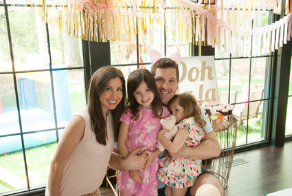 Pink and gold birthday party