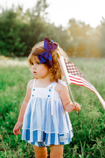 4th of July Sister Portraits