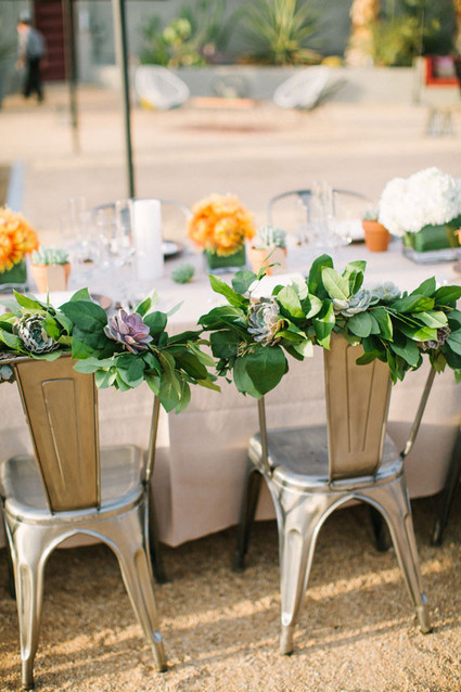 Floral chair decor