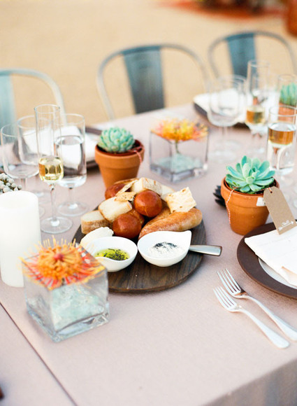 Palm Springs wedding food