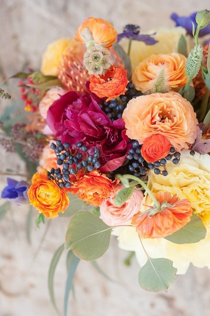 Jewel toned florals