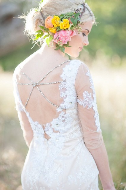 Floral head piece