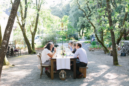 Outdoor dinner party