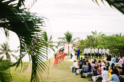Outdoor wedding ceremony