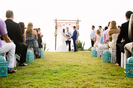 Outdoor wedding ceremony