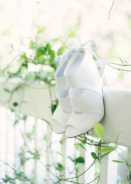 White Guess wedding shoes