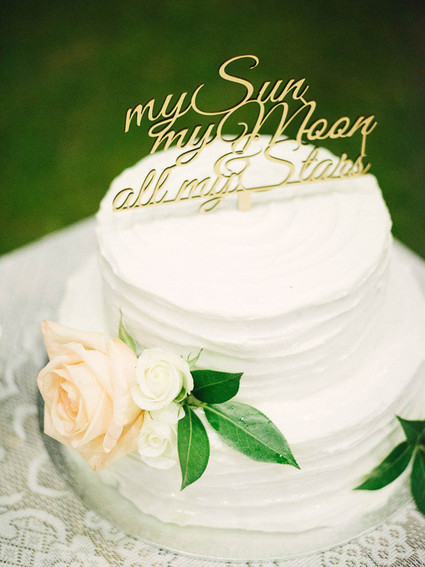 White wedding cake