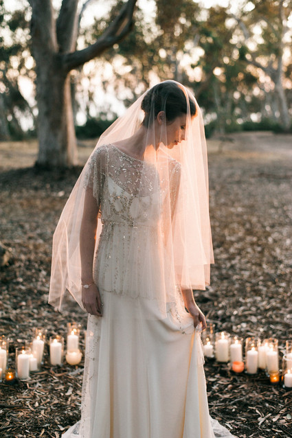 Sunset bridal portrait