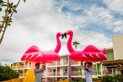 Flamingo party decor