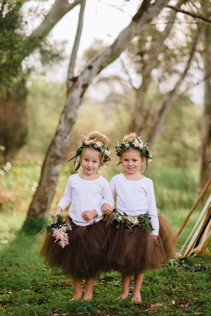 Floral teepee and tutu shoot