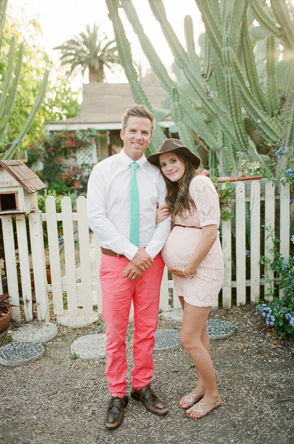 Triplet maternity photos