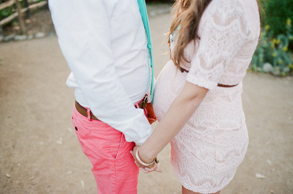 Triplet maternity photos