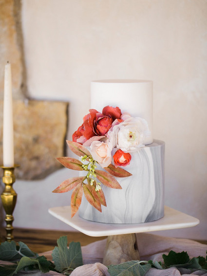 Italian marble inspired cake