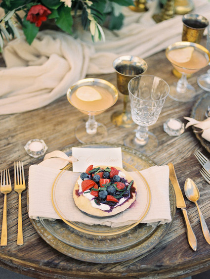 Fresh berry pizzette