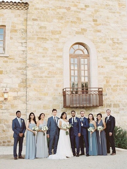 Wedding party portrait