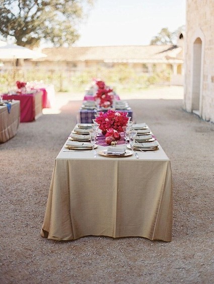 Wedding ceremony tablescape