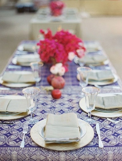 Wedding ceremony tablescape