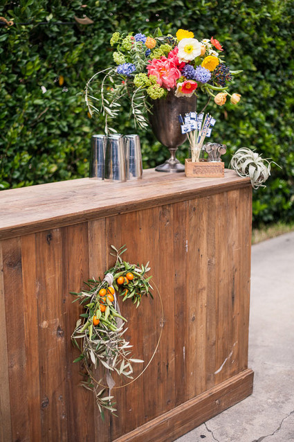 Summer cocktail bar