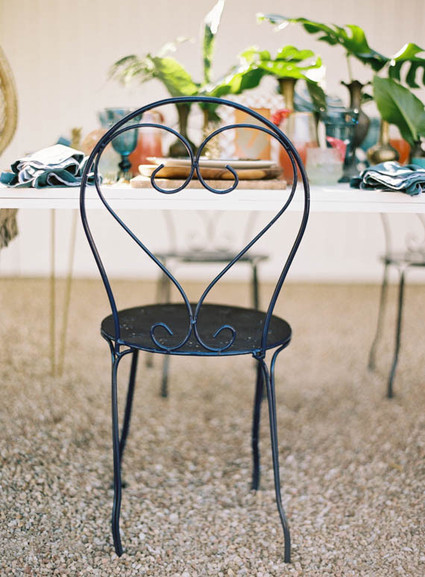 Blue delicate chair