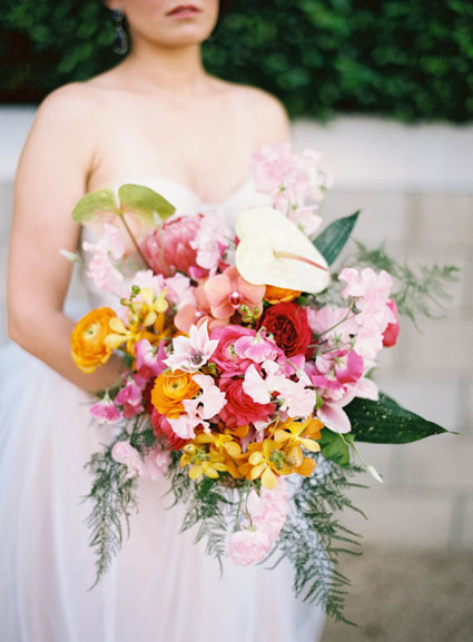 Tropical colorful bouquet