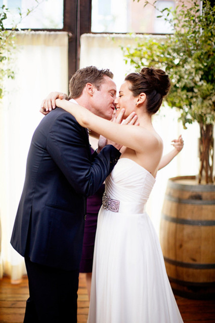 Brooklyn Winery wedding portrait