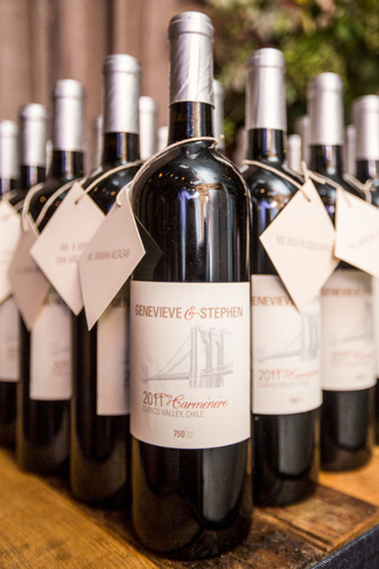 Bottled wine favors