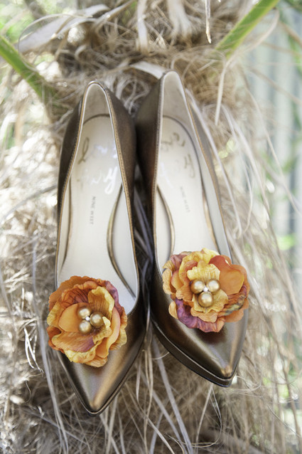 Nine West heels with clip-ons