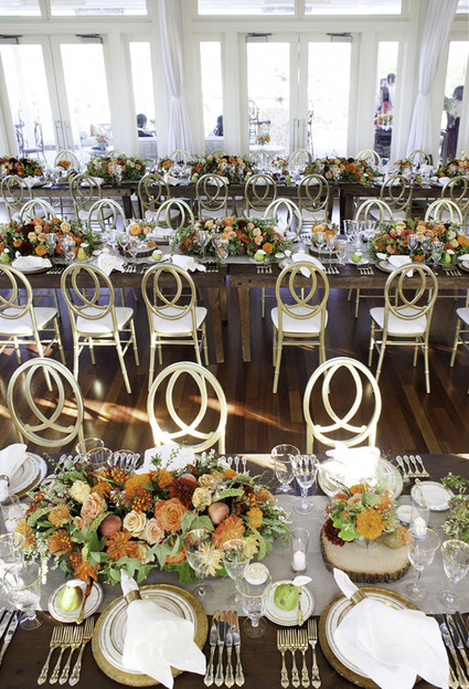 Fall wedding reception