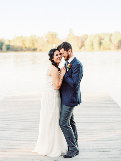 Fall wedding portrait