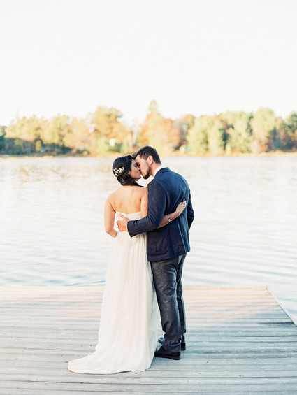 Fall wedding portrait