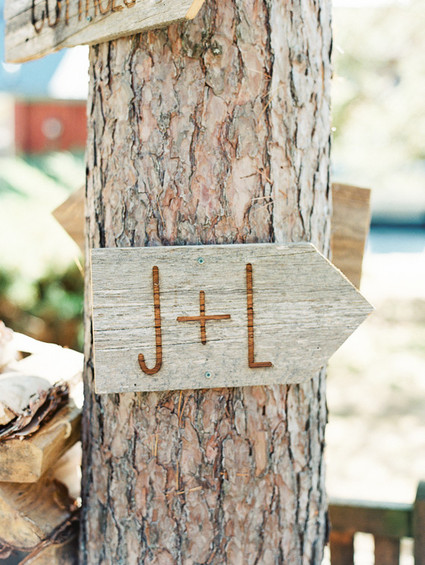 Rustic Fall wedding signage