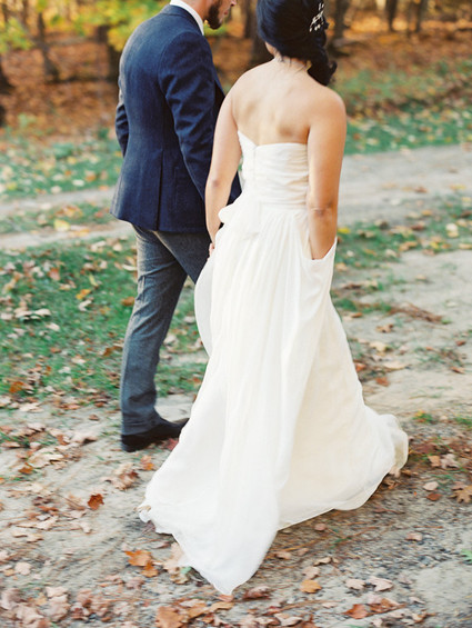 Fall wedding portrait