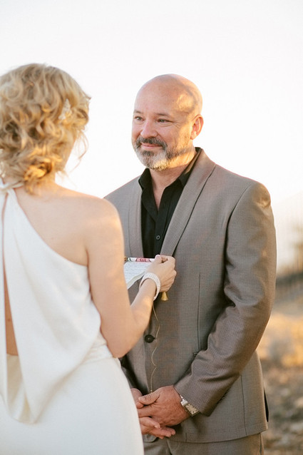 Malibu sunset elopement portrait