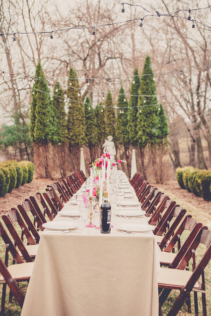 Rustic outdoor wedding tables cape