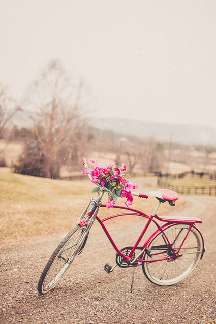 Pink getaway bike