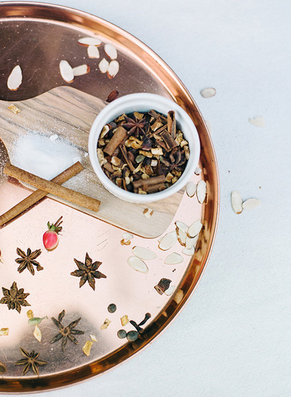 Holiday mulled wine ingredients