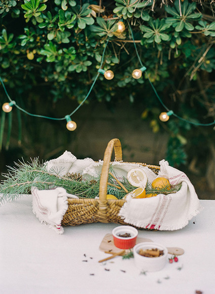 Sage and lemon basket