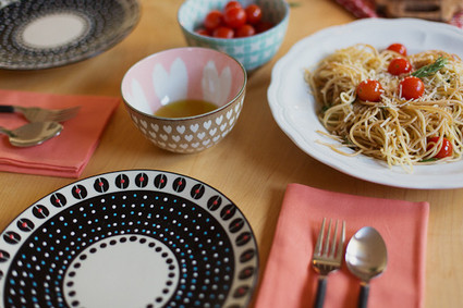 Valentine's dinner setup