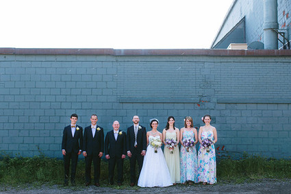 Upstate New York wedding party